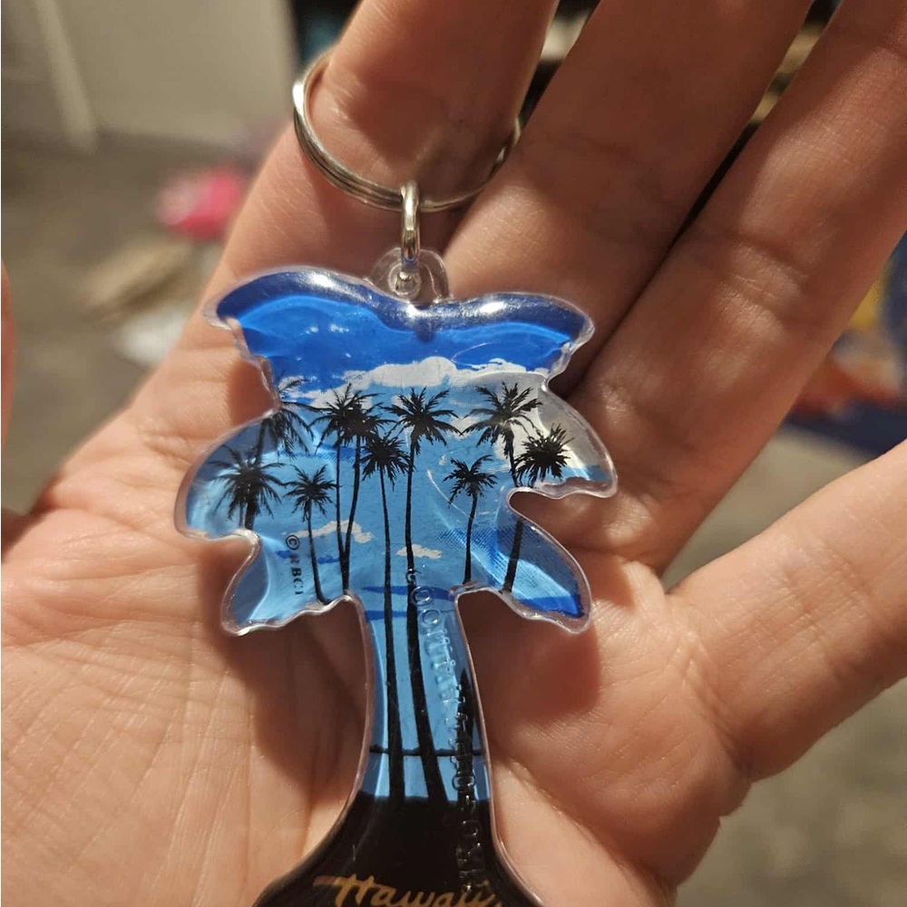 Palm Tree Hawaii Keychain